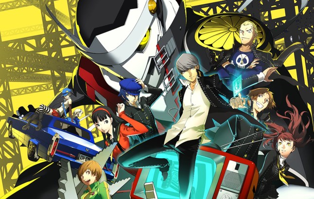 Key art for Persona 4: Golden with characters